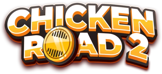 Логотип Chicken Road 2 с золотым люком вместо буквы O