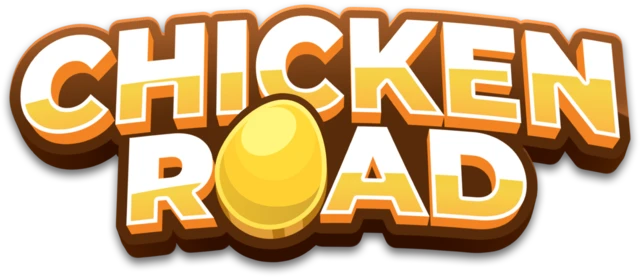 Логотип игры Chicken Road от InOut Games с золотым яйцом вместо буквы O
